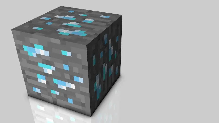 عکس دل انگیز بلوک الماس Minecraft با کیفیت فول اچ دی