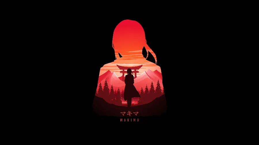 والپیپر ماکیما Makima از انیمه Chainsaw Man