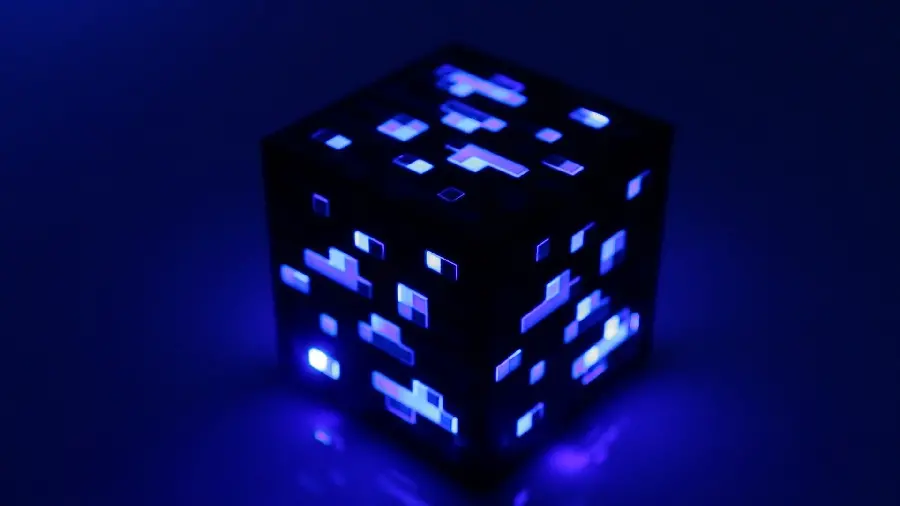 عکس بی نظیر بلوک الماس Minecraft با کیفیت فول اچ دی