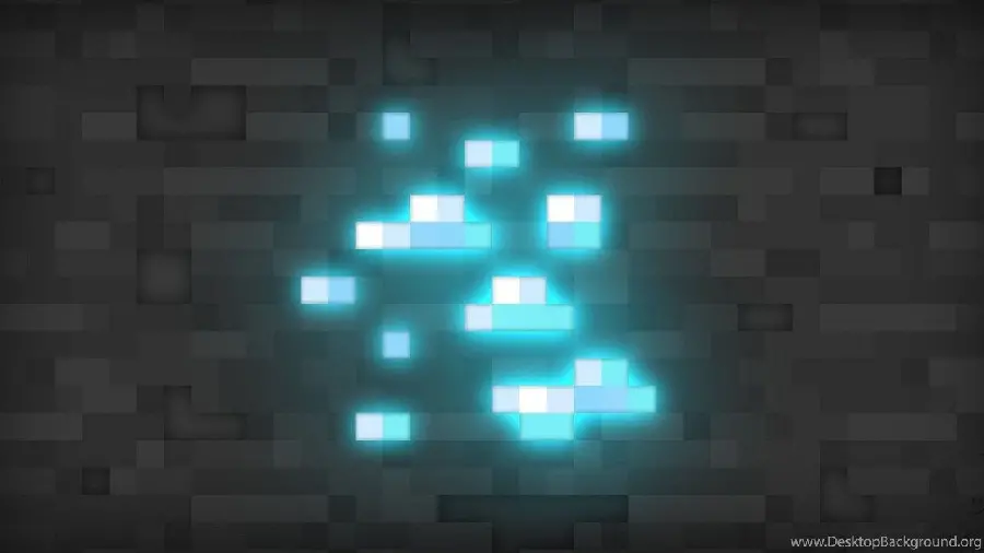 تصویر زمینه بلوک الماس Minecraft با رزولوشن بالا