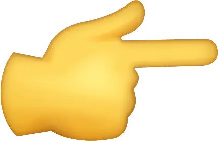 عکس PNG دست اشاره با انگشت زرد با طراحی خلاقانه و کیفیت بالا