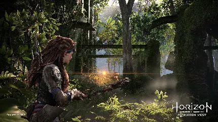 عکس گیم پلی جذاب بازی Horizon Forbidden West با شخصیت الوی
