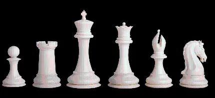 چاپ پوستر مهره رخ شطرنج سفید بدون پس زمینه با رزولوشن عالی