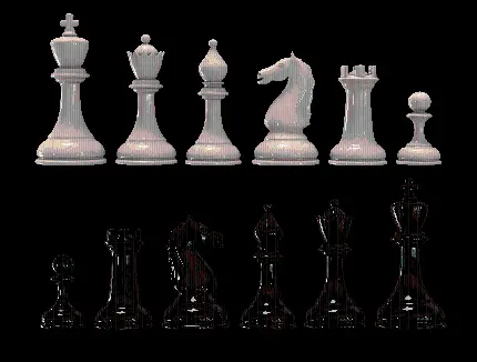 چاپ پوستر تصویر صفحه شطرنج با مهره ها در حالت شروع بازی با کیفیت 4K