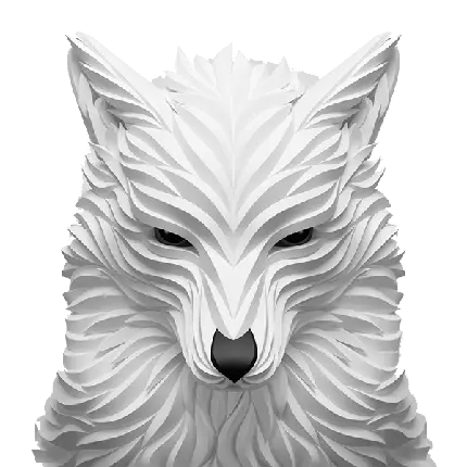 چاپ پوستر تصویر پس زمینه گرگ خفن با طراحی سه بعدی و فرمت png