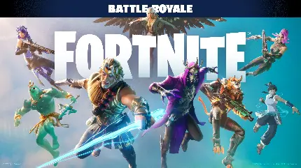والپیپر جذاب نبرد فورتنایت با کیفیت فول اچ دی و رنگ های متنوع