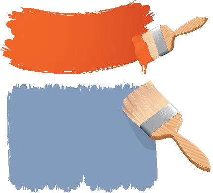 فایل png براش و قلم موی نقاش با فضای کافی برای نوشتن متن