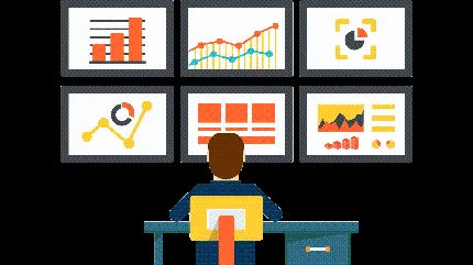 تصویر PNG تریدر با کیفیت بالا برای طراحی کاتالوگ