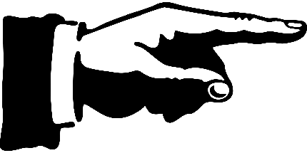 عکس PNG دست اشاره سیاه سفید با کیفیت اولترا اچ دی