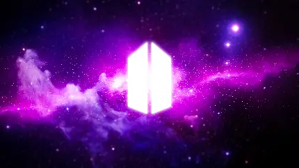 والپیپر BTS با رنگ بنفش نمادین کیفیت 4K