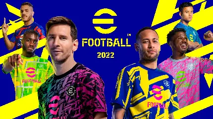 بک گراند و پس زمینه بازی ای فوتبال eFootball با ستارگان فوتبال