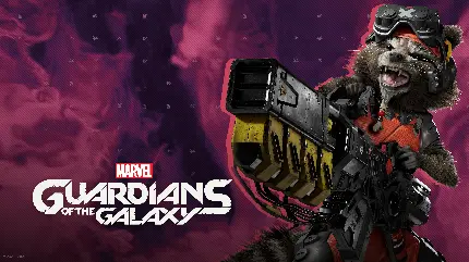 عکس بازی نگهبانان کهکشان Marvel's Guardians of the Galaxy با راکت راکون