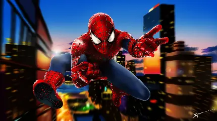 عکس دیجیتال آرت مرد عنکبوتی با کیفیت بالا Spider-Man Digital Art