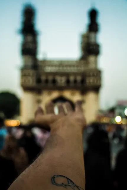 منظره تاریخی از چارمینار حیدرآباد