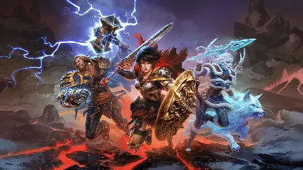 والپیپر جذاب Smite 2 Gods با کیفیت 4K برای دانلود رایگان