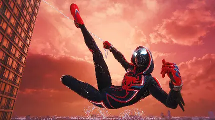 تصویر جذاب و خیره کننده شخصیت Miles Morales در بازی Spider-Man