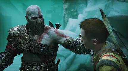 عکس شخصیت های Kratos و Atreus در بازی God of War