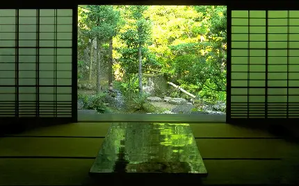 تصویر جذاب معماری سبز با کیفیت 4K
