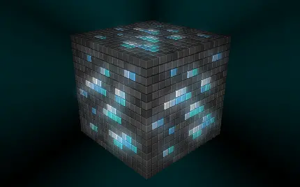 چاپ پوستر تصویر متفاوت بلوک الماس Minecraft با کیفیت 4K