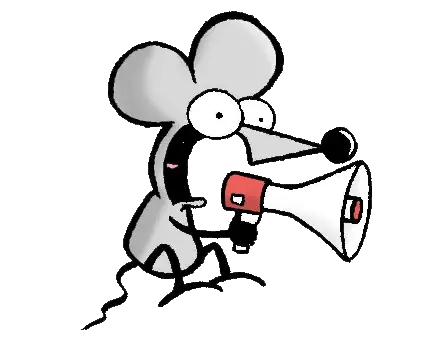 موش نقاشی PNG