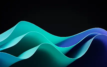 زیباترین والپیپر فیروزه‌ای ویندوز 11 با کیفیت فول اچ دی