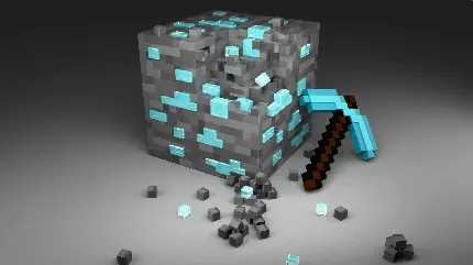 چاپ پوستر تصویر خلاقانه بلوک الماس Minecraft با کیفیت 4K