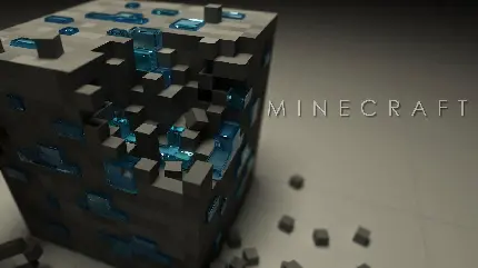 چاپ پوستر عکس گیرا بلوک الماس Minecraft با کیفیت بالا