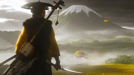 محیط برفی بازی Ghost of Yotei