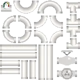 چاپ قاب موبایل و گوشی تصویر حرفه‌ای لوگوی لوله کشی برای طرح‌های تبلیغاتی