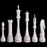 چاپ قاب موبایل و گوشی مهره رخ شطرنج سفید بدون پس زمینه با رزولوشن عالی