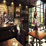 چاپ قاب موبایل و گوشی عکس مسحورکننده رستوران انیمه با کیفیت بالا