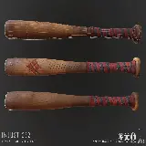 چاپ قاب موبایل و گوشی تصویر هنری چوب بیس بال با افکت سایه روشن
