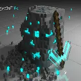 چاپ قاب موبایل و گوشی عکس جذاب بلوک الماس Minecraft با کیفیت فول اچ دی