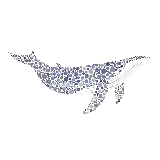 چاپ قاب موبایل و گوشی عکس مینیمال نهنک نقاشی دوربری شده با کیفیت بالا