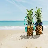 چاپ قاب موبایل و گوشی عکس بی‌نظیر ساحل و آناناس با کیفیت HD