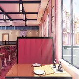 چاپ قاب موبایل و گوشی والپیپر شگفت انگیز رستوران انیمه با کیفیت فول اچ دی