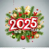 چاپ قاب موبایل و گوشی کارت پستال فانتزی تبریک سال 2025 برای اشتراک‌گذاری