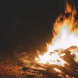 زیباترین عکس آتش‌کوه در شب با کیفیت بالا