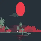 چاپ قاب موبایل و گوشی شگفت انگیزترین عکس نخل نئونی با نورهای صورتی