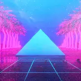 چاپ قاب موبایل و گوشی ناب ترین بک گراند نخل نئونی با کیفیت Full HD