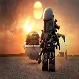 چاپ قاب موبایل و گوشی عکس بازی لگو جنگ ستارگان Lego Star Wars با بیبی یودا