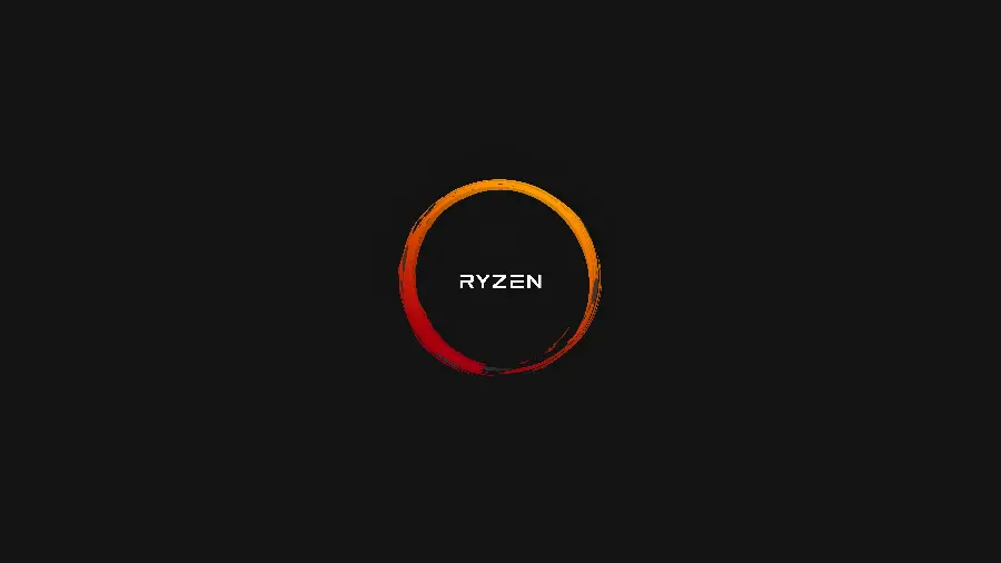 والپیپر پردازنده AMD رایزن با تم تاریک و کیفیت 8K