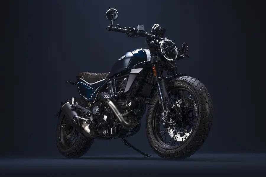 تصویر موتورسیکلت Ducati Scrambler با کیفیت بالا و طراحی کلاسیک