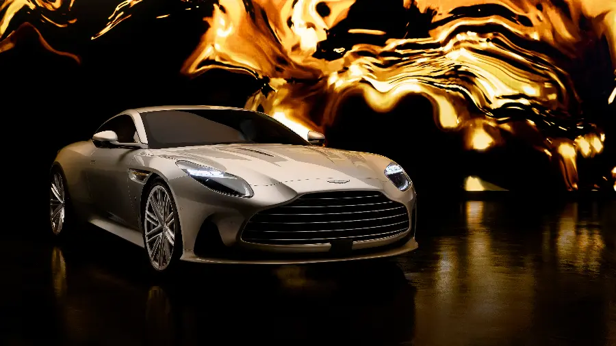 تصویر جذاب استون مارتین DB12 Goldfinger Edition