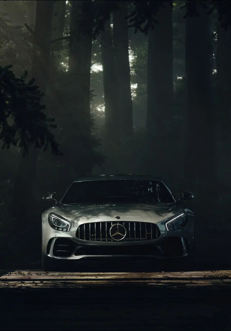 تصویر زمینه مرسدس بنز AMG GT با کیفیت 4K برای موبایل