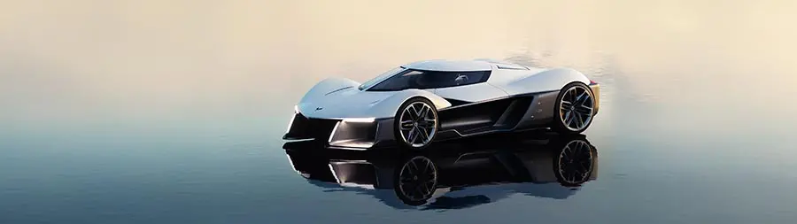 زیباترین عکس کانسپت شورولت کوروت 2025 با کیفیت 4K