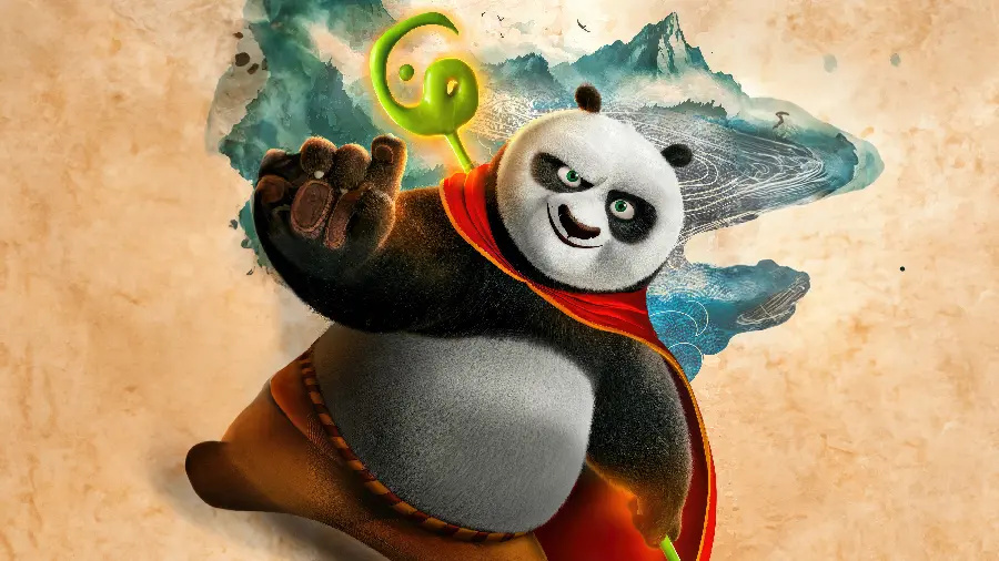 عکس شخصیت Po از انیمیشن Kung Fu Panda 4 با کیفیت اچ دی