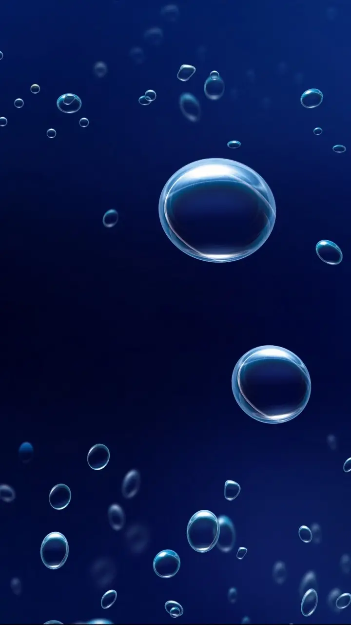 والپیپر انتزاعی حباب برای موبایل با کیفیت Full HD