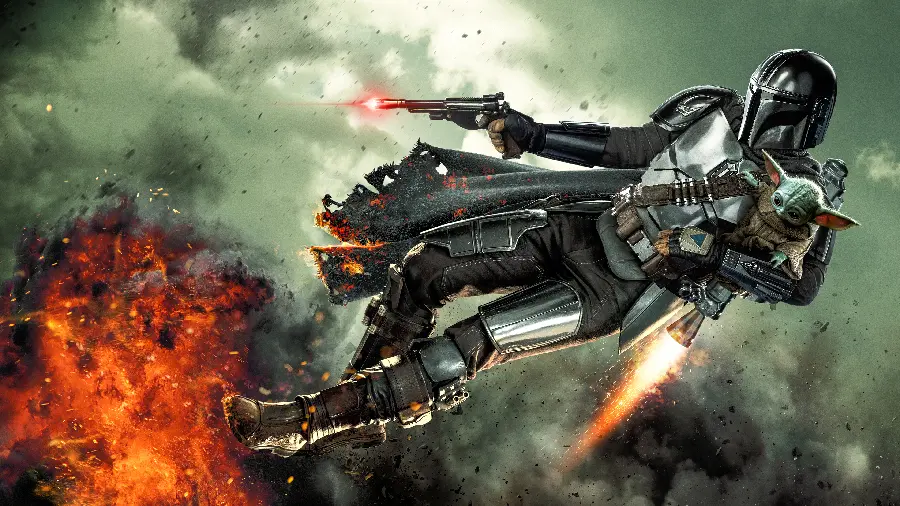 تصویر سریال The Mandalorian با کیفیت 4K برای قاب گوشی