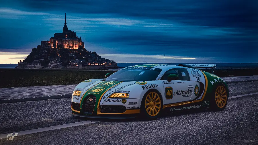 عکس خودروی بوگاتی ویرون در بازی Gran Turismo Sport
